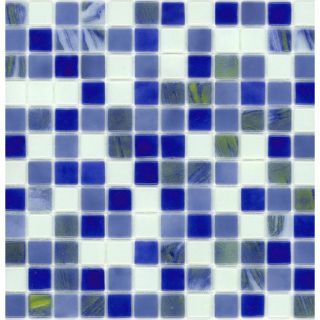 Elida Ceramica Recycled Cloud Glass Mosaic Square Indoor/Outdoor Wall Tile (Common 12 in x 12 in; Actual 12.5 in x 12.5 in)