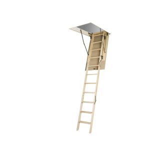 FAKRO 10 1/8 ft Wood 250 lb Type I Attic Ladder