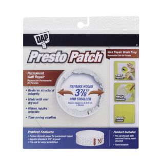 DAP 3 7/8 in x 1/2 in Dap Presto Drywall Patch