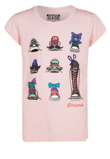 Converse   Print T shirt   pink