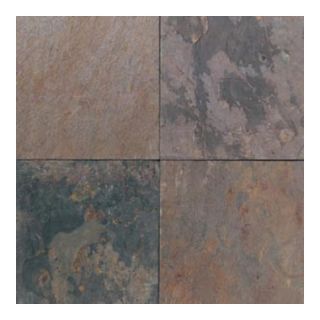 American Olean 6 Pack 16 in x 16 in Indian Multicolor Natural Slate Floor Tile