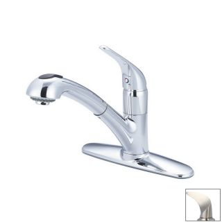 Pioneer Industries Legacy Brushed Nickel Pull Out Kitchen Faucet