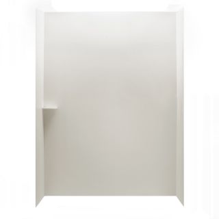 American Standard Ciencia 36 in W x 60 in D x 96 in H Soft White Acrylic Shower Wall Surround Side and Back Panels