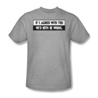 Both Be Wrong   Adult Athletic Heather S/S T Shirt For Men Clothing
