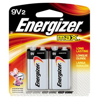 Energizer 2 Pack PP3 (9V) Alkaline Battery