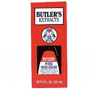 Butler's Best Red Food Coloring, Bottle, 2 fl oz  Grocery & Gourmet Food
