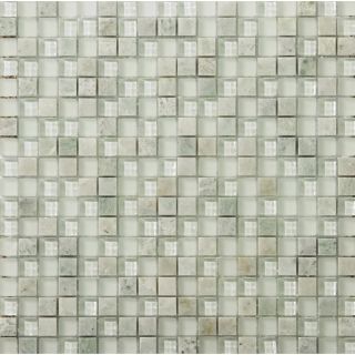 Emser Lucente Lazzaro Glass Mosaic Square Wall Tile (Common 12 in x 12 in; Actual 11.85 in x 11.85 in)
