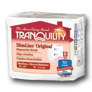 Tranquility SlimLine Fitted Briefs Size Medium Case/96 (8 bags of 12) Health & Personal Care