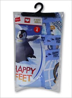 Hanes Boys Brief   Happy Feet 3 pack   BSHP32, 6, Happy Feet Clothing