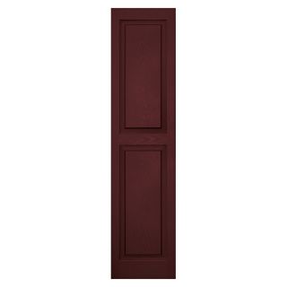 Vantage 2 Pack Cranberry Raised Panel Vinyl Exterior Shutters (Common 59 in x 14 in; Actual 58.5 in x 13.875 in)