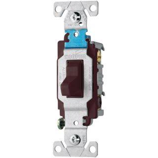 Cooper Wiring Devices 15 Amp Brown Double Pole Light Switch