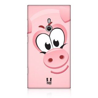 Head Case Designs Pig Square Face Animal Design Hard Back Case Cover for Nokia Lumia 800 