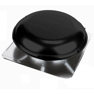 AIR VENT INC. Black Aluminum Roof Vent (Fits Opening 14 in; Actual 25.375 in x 8.625 in x 25.625 in)