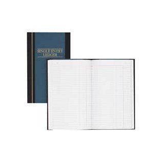 Acco/Wilson Jones Products   Account Book, S.E. Ledger Ruled, 150 Pages, 11 3/4"x7 1/4", Blue   Sold as 1 EA   Single entry ledger book contains 150 numbered pages with 33 lines per page. Included A Z index can be used to record names, companies 