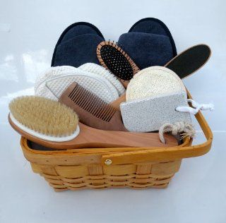 Spa Kit, Spa Bath Basket Pamper Your SoulDeluxe Natural Bath & Beauty Spa Basket   Bath & Body Invigoration, Deluxe Natural Bath & Beauty Spa Basket, Comes With Gorgeous Super Rich Re Useable Rectangle Basket (Size At 10" Wide x 8.5"