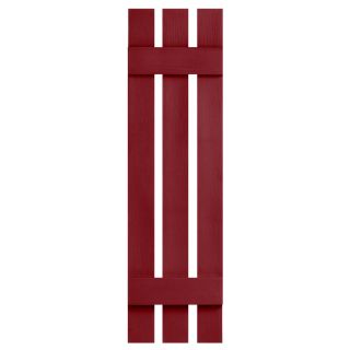Severe Weather 2 Pack Cranberry Board and Batten Vinyl Exterior Shutters (Common 47 in x 12 in; Actual 47 in x 12.38 in)