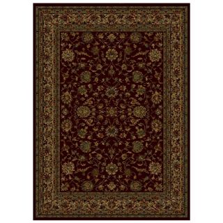 Shaw Living 26 in x 38 in Burgundy Palace Kashan Accent Rug