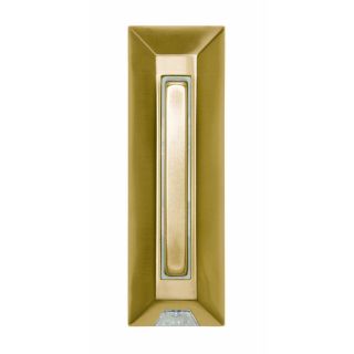 Heath Zenith Polished Brass Doorbell Button