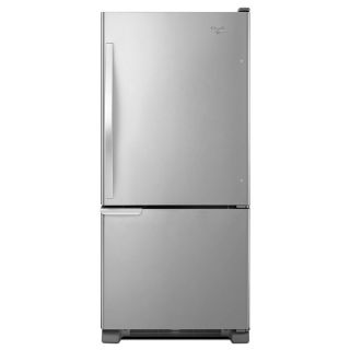 Whirlpool 18.5 cu ft Bottom Freezer Refrigerator (Stainless Steel) ENERGY STAR