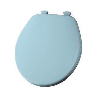 Church Lift Off Dresden Blue Wood Round Toilet Seat