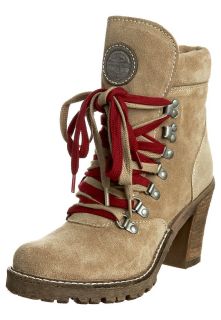 Tamaris   Lace up Ankle Boots   beige