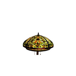 Warehouse of Tiffany 62 in Bronze Tiffany Style Indoor Floor Lamp with Glass Shade