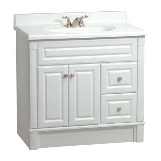 ESTATE by RSI Southport 36 in x 21 in White Casual Bathroom Vanity