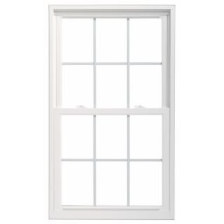 ThermaStar by Pella 35 3/4 in x 59 3/4 in 25 Series Vinyl Double Pane New Construction Double Hung Window
