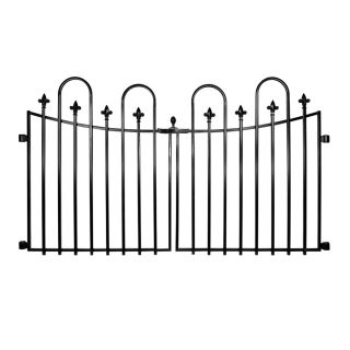 No Dig Powder Coated Steel Fence Gate (Common 29 in x 51 in; Actual 29.2 in x 51.2 in)