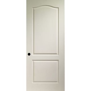 ReliaBilt 2 Panel Arch Top Hollow Core Textured Molded Composite Right Hand Interior Single Prehung Door (Common 80 in x 32 in; Actual 80 in x 32 in)