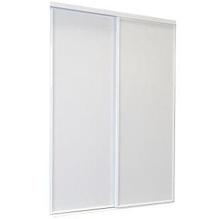 ReliaBilt White Flush Sliding Door (Common 80.5 in x 72 in; Actual 80 in x 72 in)