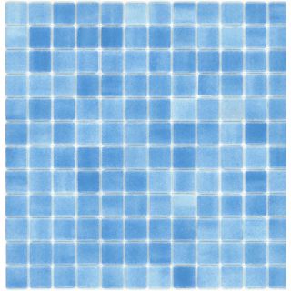 Elida Ceramica Recycled Ice Water Glass Mosaic Square Indoor/Outdoor Wall Tile (Common 12 in x 12 in; Actual 12.5 in x 12.5 in)