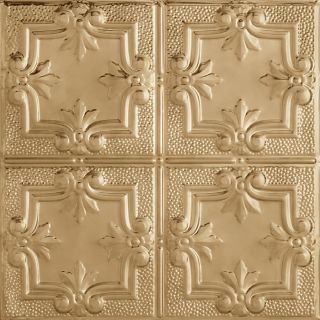 Armstrong Metallaire Hammered Trefoil Lay In Ceiling Tile (Common 24 in x 24 in; Actual 23.75 in x 23.75 in)