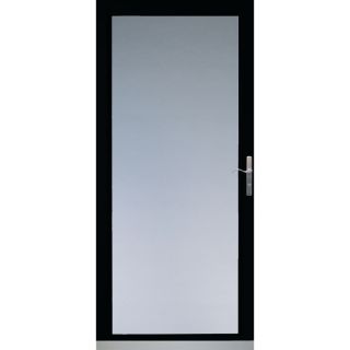 LARSON Black Secure Elegance Full View Laminated Security Glass Storm Door (Common 81 in x 36 in; Actual 80 in x 37.62 in)