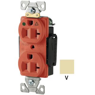 Cooper Wiring Devices 20 Amp Ivory Standard Duplex Electrical Outlet
