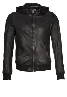 Maze   PIUS   Leather jacket   black