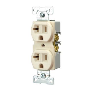 Cooper Wiring Devices 20 Amp Light Almond Duplex Electrical Outlet