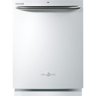 GE Artistry 54 Decibel Built in Dishwasher with Hard Food Disposer (White) (Common 24 Inch; Actual 23.75 in) ENERGY STAR