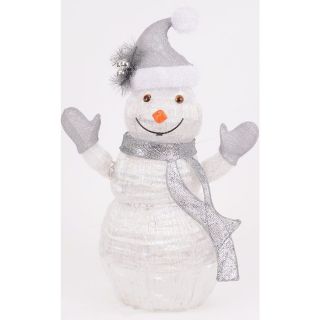 Holiday Living 31 White LED Snowman with Twinkling Lights