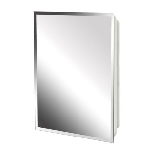 Project Source 16 in x 20 in Frameless Plastic Surface Mount and Recessed Medicine Cabinet