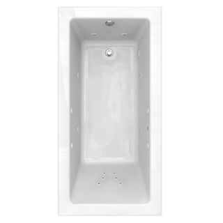 American Standard Studio 72 in L x 36 in W x 22.5 in H White Acrylic Rectangular Drop In Whirlpool Tub and Air Bath