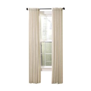 allen + roth Evington 84 in L Solid Linen Back Tab Curtain Panel