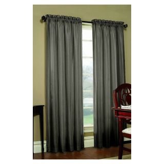 allen + roth Columbia 84 in L Solid Mineral Rod Pocket Curtain Panel