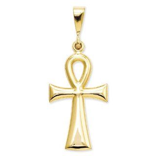 14k Egyptian Ankh Cross Pendant Jewelry