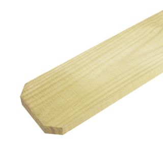 Pine Dog Ear Wood Fence Picket (Common 1 In x 4 In x 72 in; Actual 0.625 in x 3.5 in x 72 in)