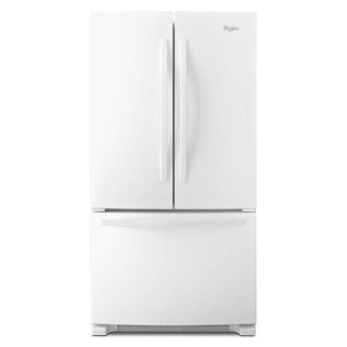 Whirlpool 21.68 cu ft French Door Refrigerator with Single Ice Maker (White) ENERGY STAR
