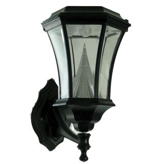 Gama Sonic Victorian 14 1/2 in H Black In Color Solar LED Pier Mounted Light