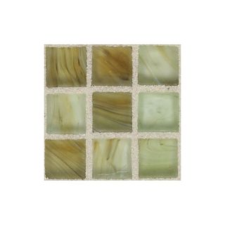 American Olean Visionaire Meadow Breeze Glass Mosaic Square Indoor/Outdoor Wall Tile (Common 13 in x 13 in; Actual 12.87 in x 12.87 in)