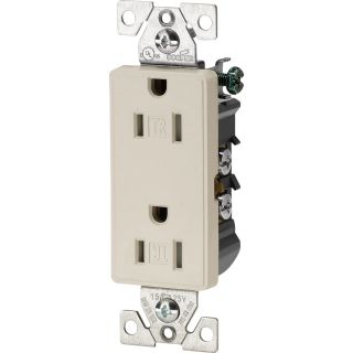 Cooper Wiring Devices 15 Amp Aspire Desert Sand Decorator Duplex Electrical Outlet