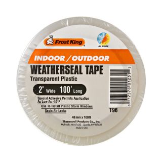 Frost King 2 in x 100 ft Clear Bopp Film/Acrylic Adhesive Window Weatherstrip